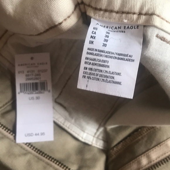 American Eagle khaki shorts NWT SIZE 30 - Picture 3 of 4